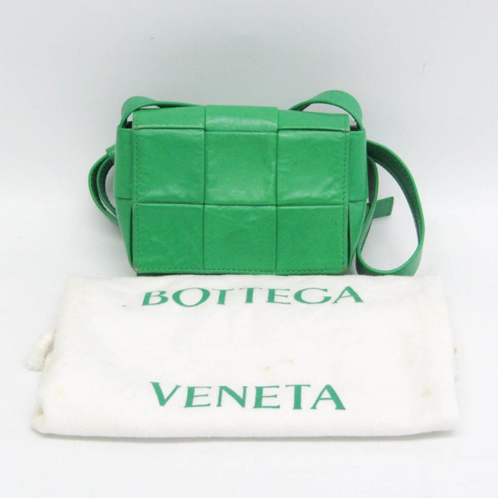 BOTTEGA VENETA Green Leather Shoulder Bag - Picture 2 of 16